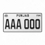 Sindh Number Plate Embossed