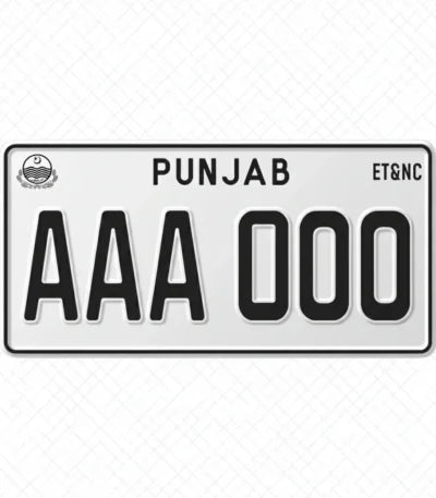 Embossed Number Plates