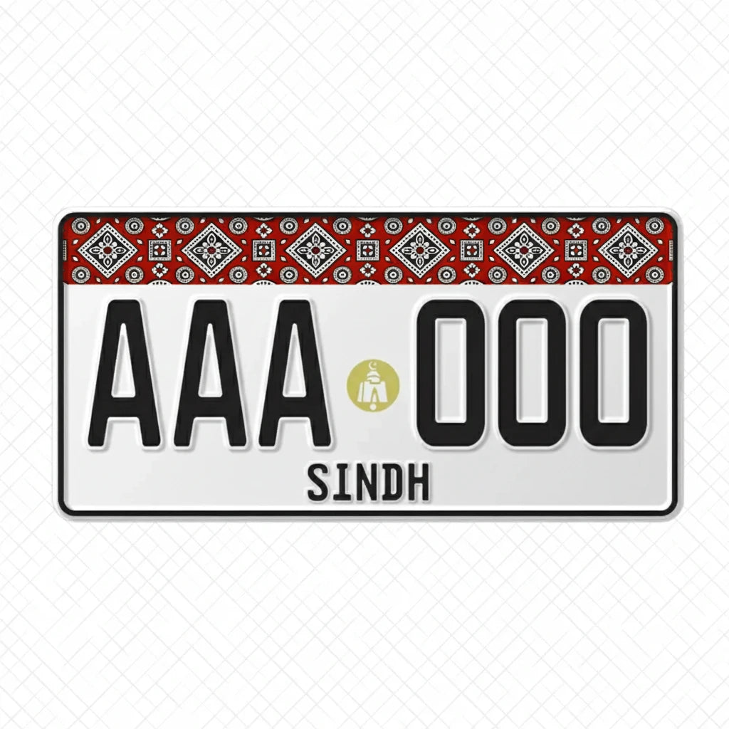Islamabad Number Plate Embossed
