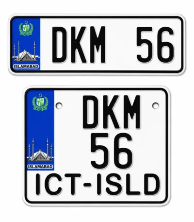 Embossed Number Plates