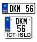 Embossed Number Plates