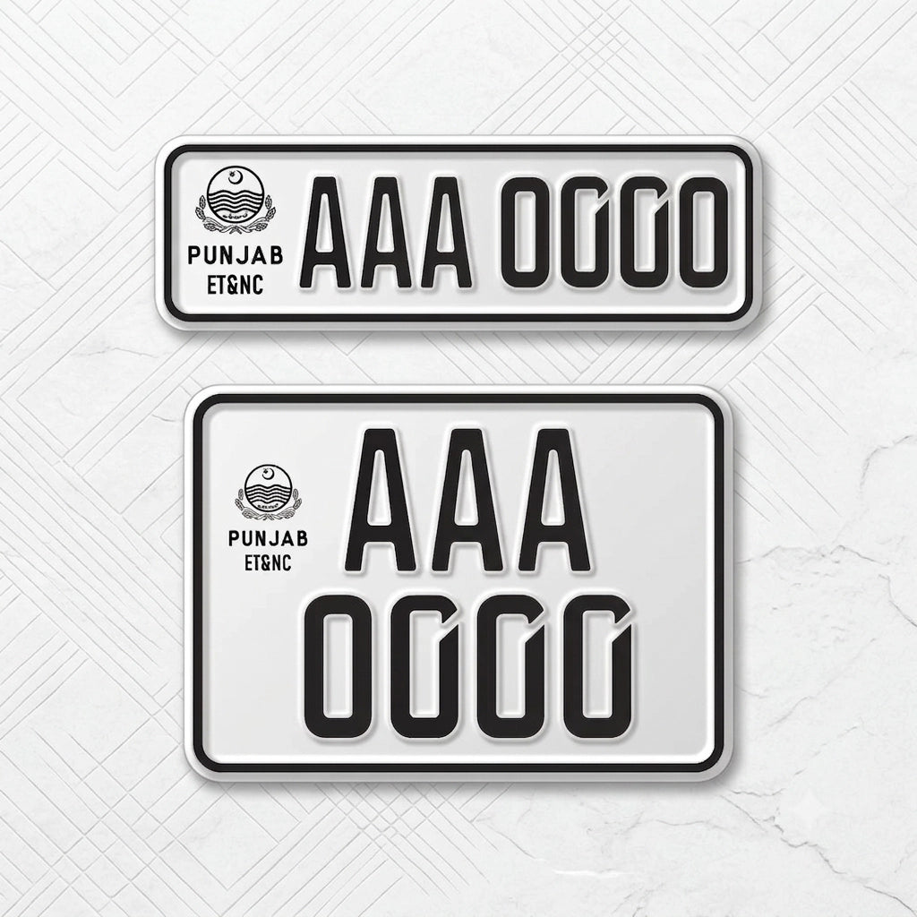 Sindh Number Plate Embossed