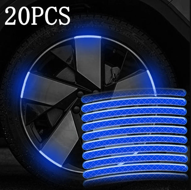 Blue Reflecting Alloyrim Stickers