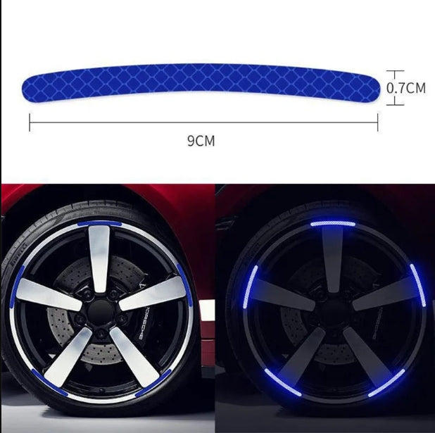 Blue Reflecting Alloyrim Stickers
