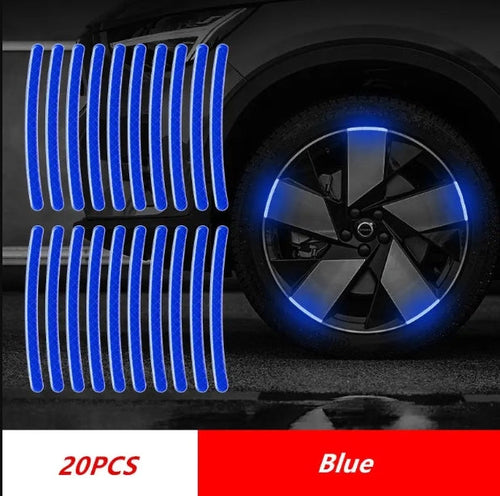 Blue Reflecting Alloyrim Stickers