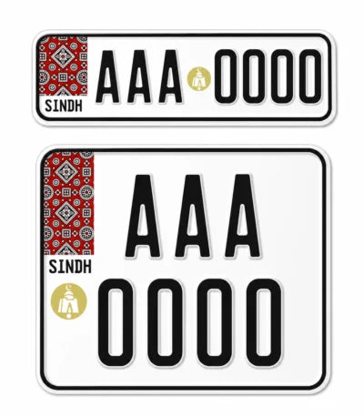 Embossed Number Plates