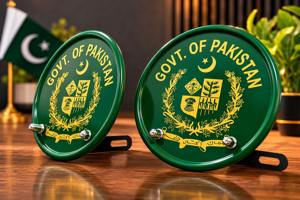 GOVT. OF PAKISTAN (ROUND PLATES)