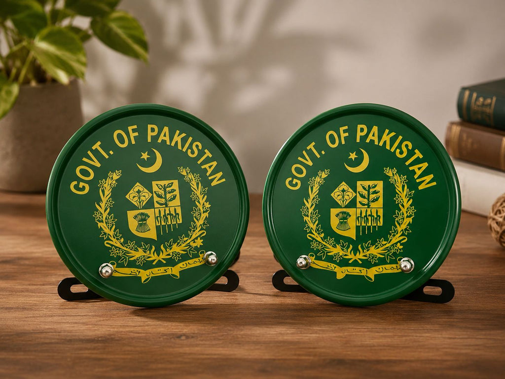 GOVT. OF PAKISTAN (ROUND PLATES)