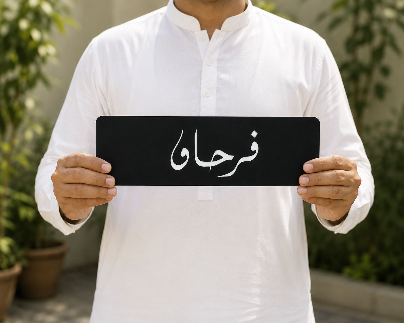 Fancy Black Acrylic Name Plates For Car