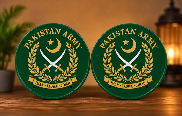 Pakistan Army (Round Plates) (front & back Pair)