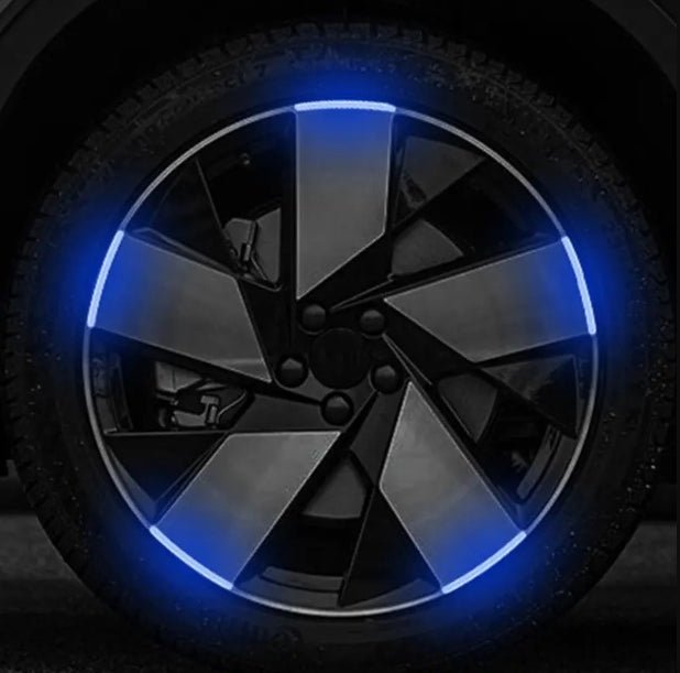 Blue Reflecting Alloyrim Stickers - King Auto Mart