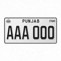 Punjab Number Plate Embossed - King Auto Mart