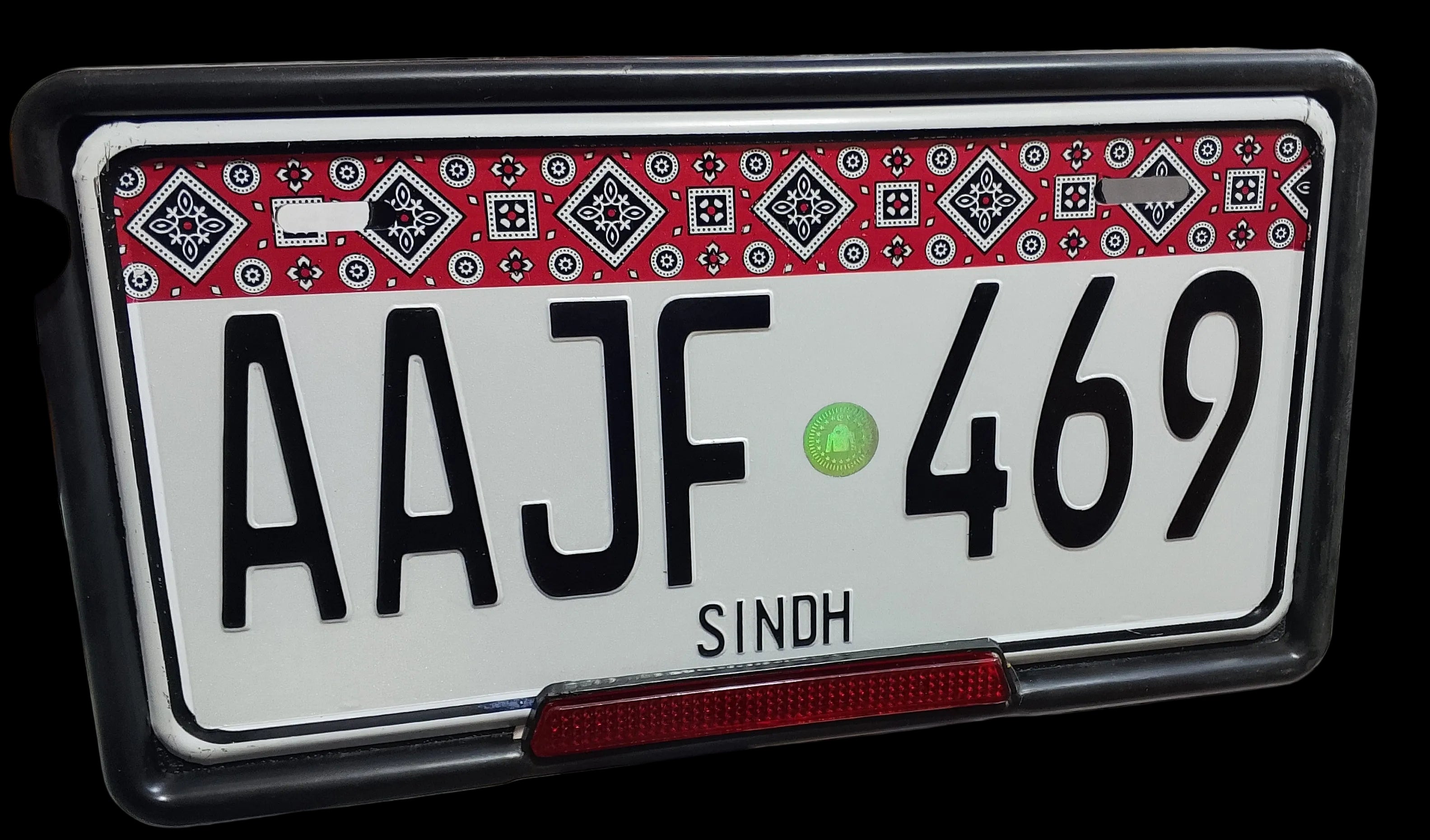 Sindh Number Plate Embossed